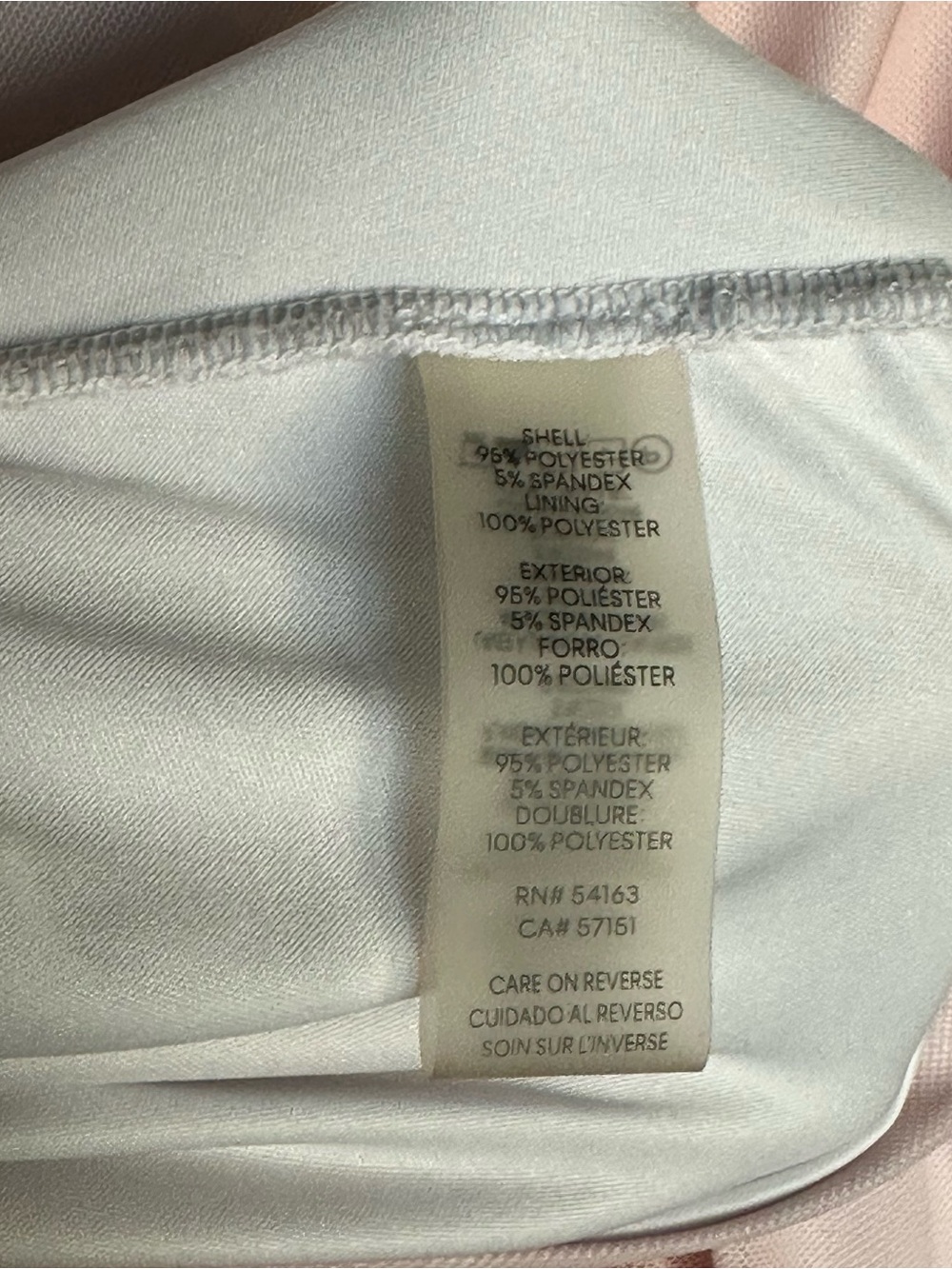 Calvin Klein Women’s Shirt Size XL Blush Pink Draped Sleeveless Wrap-Style - Picture 5 of 7